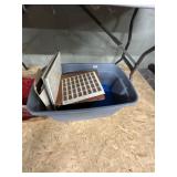 Box Lot of Stamps and Collecting Materials