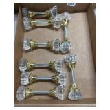 Glass and Brass Door Knobs