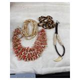 Five Beaded Necklaces