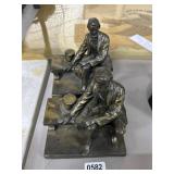 Bronze Figurines of Seated Men