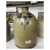 Stoneware Jug with Floral Decoration