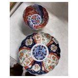2 Vintage Asian Japanese Bowls/Plates