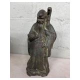 Vintage Asian 12-Inch Bronze Figure
