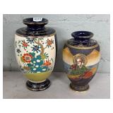 Japanese Satsuma Vases, 10-12 Inches
