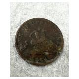 1854 Bank of Upper Canada Penny Token