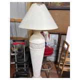 1980s Large Plaster Floor Lamp