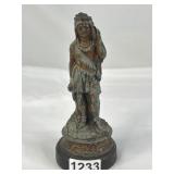 Painted Cast Metal Figurine on Base
