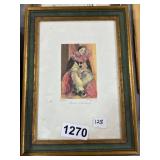 Framed Pierrot Prints, Numbered