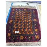 Handwoven Balouch Wool Rug, 2ï¿½3 x 1ï¿½8