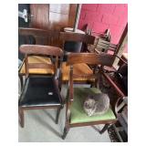4 Mixed Wooden Chairs