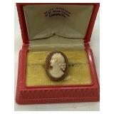 10k Gold Cameo Ring in Original Box