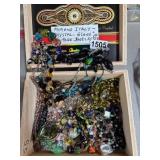 Costume Glass Jewelry Lot in Box