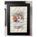 Framed Los Lobos Concert Poster