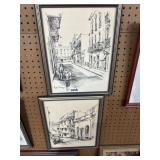 Two Framed Paper Prints