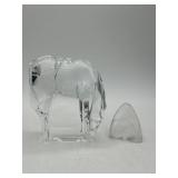 Japanese Crystal Figurine and Lalique Accent