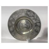 14-Inch Signed Pewter Platter