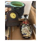 3 Pc Cast Metal Planter and Vase Set