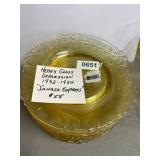 Heisey Glass Sahara Empress Plates
