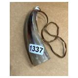 Polished Horn With Strap and Stopper