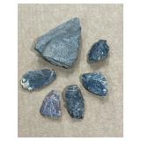 Six Raw Stone Specimens