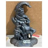 Cast Iron Figure of a Sitting Jester