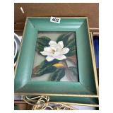 Framed Light-Up Floral Artwork