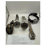 5 Menï¿½s Watches by Various Brands