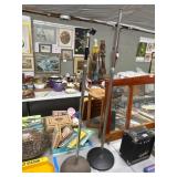 Two Metal Mic Stands with Weighted Bases