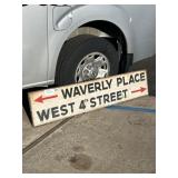 Double-Sided Waverly Place Sign
