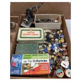 Sewing Accessories with Assorted Buttons