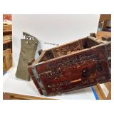 Vintage Military Ammo Box with Spikes