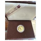 1987 Canadian $100 Gold Calgary Olympic Coin