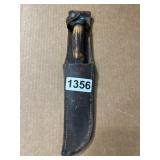 Vintage German Fixed-Blade Knife with Sheath