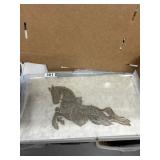 Etched Horse Artwork on 22ï¿½12ï¿½ Medium