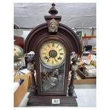 23-Inch Decorative Wooden Mantle Clock