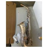 Vintage Silver-Plated Saxophone