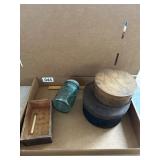 Wooden Boxes and Ball Mason Jar Lot