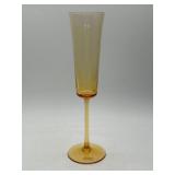 Amber Champagne Flutes