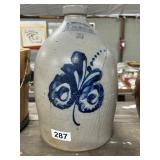 D. McCauley Stoneware Jug with Blue Design