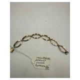 14K Gold and Sterling Silver Bracelet