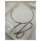 Sterling Modernist Collar Necklace