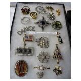Vintage Rhinestone Brooches