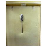 Victorian Stick Pin in Metal Setting