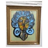 Plugini Painting of Blue Lion Lady