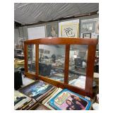 Mission Style Hall Mirror with Hooks