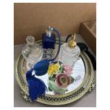 Vanity Set With Perfume Bottles