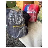 USS Midway and Giants Caps