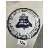 Bell System Enamel Sign, New York Telephone