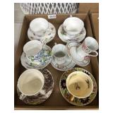 Fine Bone China Teacups and Saucers