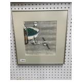Framed 1963 Signed Print, 15ï¿½16ï¿½